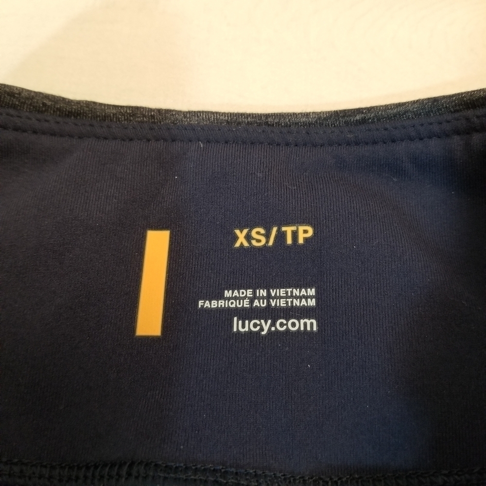 {XS} Lucy Athletic Heathered Navy Blue Yoga Pant - Picture 8 of 8